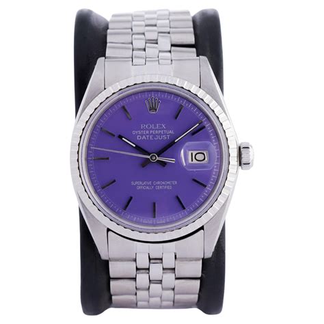 automatic rolex purple face|Rolex purple dial.